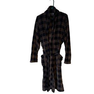 Hotel Spa Collection Robe Blue Long Sleeve Pockets Soft Mens One Size Fits Most